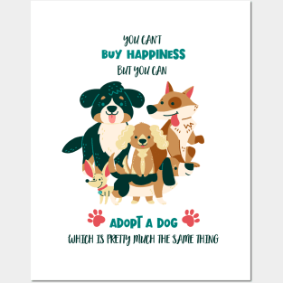 adopt a dog Posters and Art